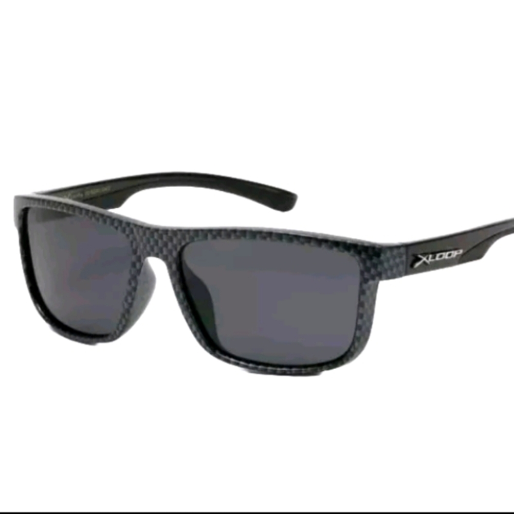Xloop Polarized Carbon Fiber Print Sunglasses